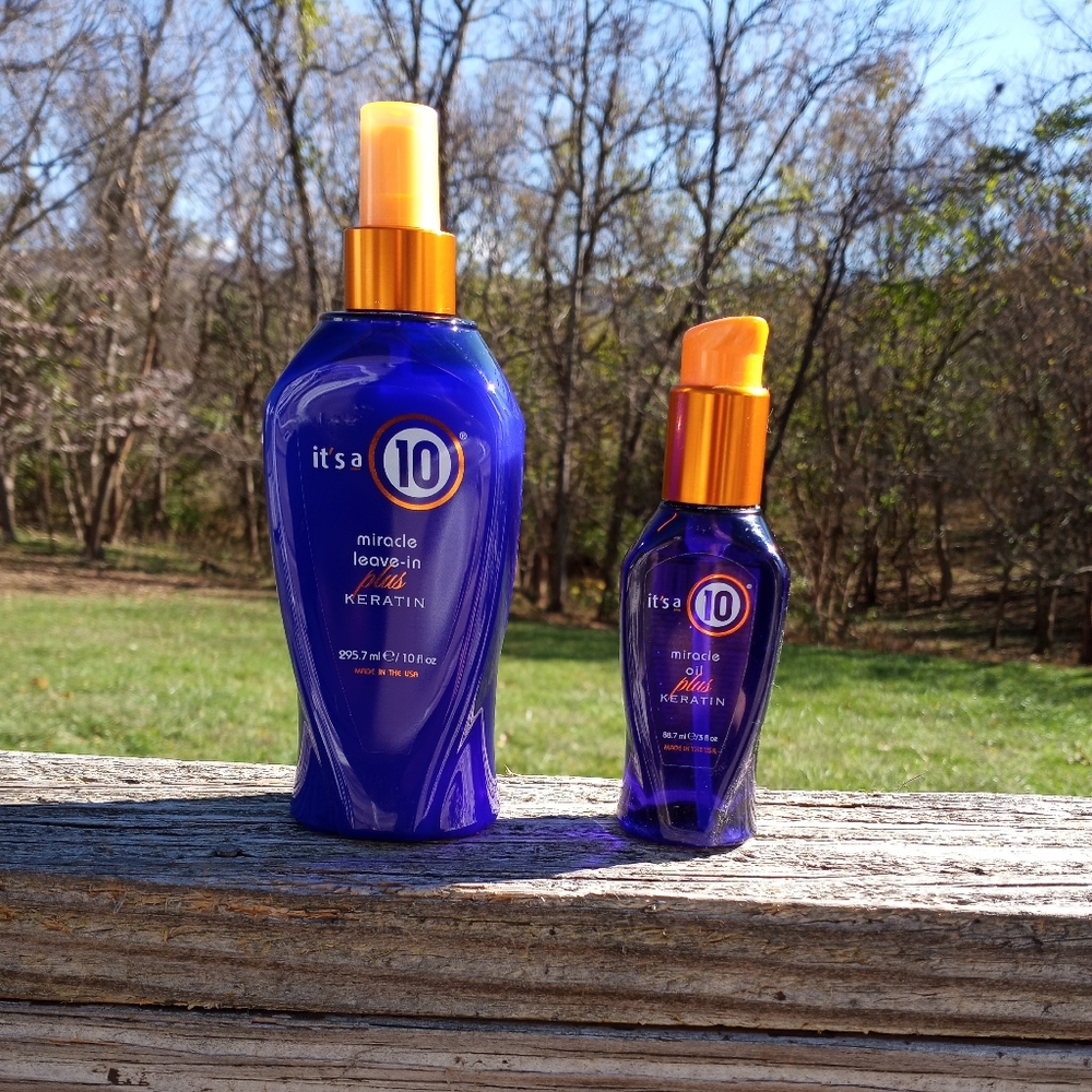 It's a 10 Miracle Keratin Leave-in and Oil Duo